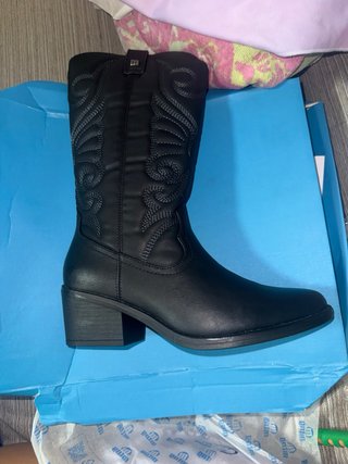 Botas Mustang Negras Talla 38