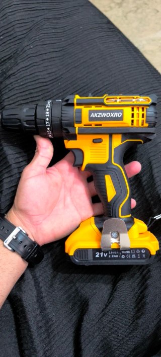 Taladro Percutor AKZWOXRO con Batería 21V