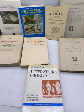 Libros literatura grieg y otros 10€ unidad