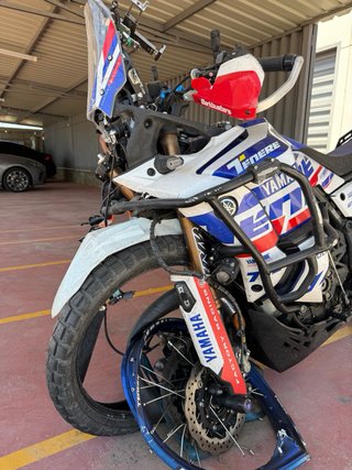 Yamaha T7 World Rally siniestrada
