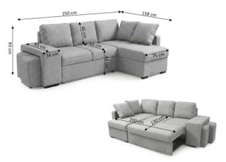 Sofa Cama Chaise Longue Derecha