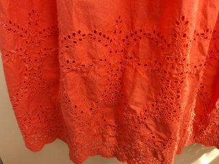 Vestido  largo con bordado