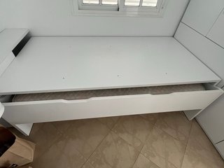 Cama nido blanca con 2 cajones