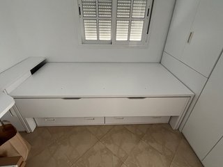 Cama nido blanca con 2 cajones