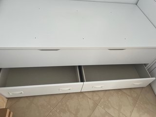 Cama nido blanca con 2 cajones