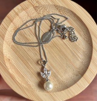 Collar Perla y Brillantes