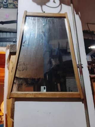 Espejo antiguo madera y cristal