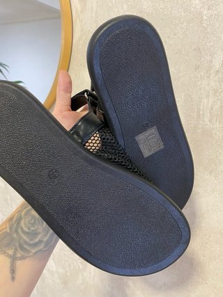 Sandalias Givana Negras Rejilla