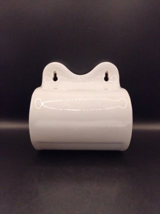 Portarrollos de porcelana antiguo