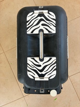 Transportín Rígido Gato Negro/Zebra