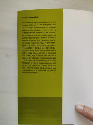 La construcción de la cultura del oficio durante