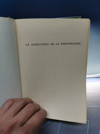 Libro, la estructura de la personalidad, Philipp Lersch , 1971