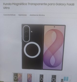 Funda Samsung Galaxy Z Fold8 Ultra Transparente.
