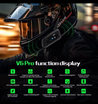 Intercomunicador Moto EJEAS V6 Pro+