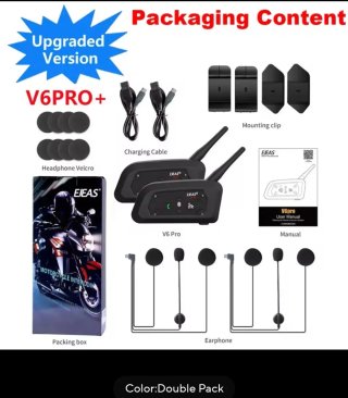 Intercomunicador Moto EJEAS V6 Pro+