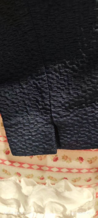 Pantalón Purificación García Azul Texturizado