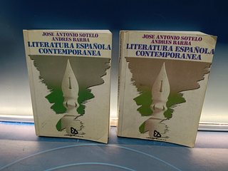 2 tomos, LITERATURA ESPAÑOLA CONTEMPORANEA - EDITORIAL DOSSAT - 1990