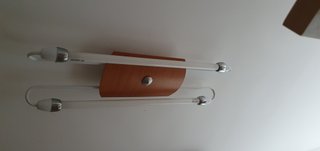Lámpara de pared madera y metal