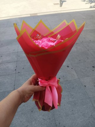 Ramo flores eternas  saten