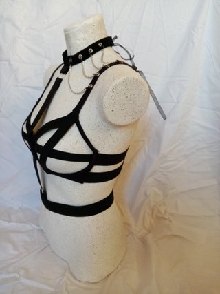 Top Maglia Reggiseno Lingerie Cut Out Elastici