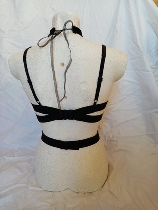 Top Maglia Reggiseno Lingerie Cut Out Elastici