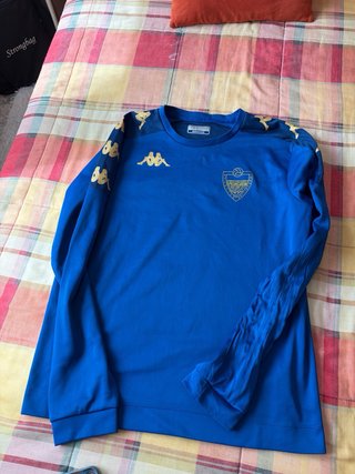 Sudadera Kappa Azul y Dorada