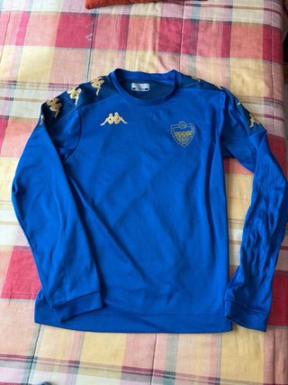 Sudadera Kappa Azul y Dorada