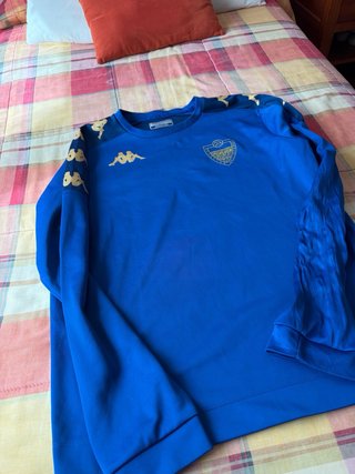 Sudadera Kappa Azul y Dorada