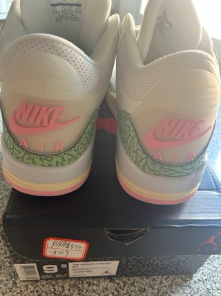 Jordan 3 Verdi e Rosa