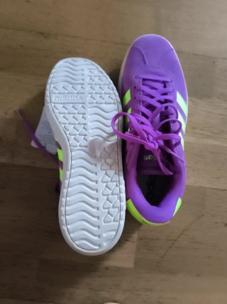 Zapatillas Adidas VL Court Bold Moradas y Verdes