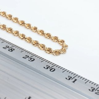 Cadena Cordón Salomónico Oro 18k 60cm 3mm