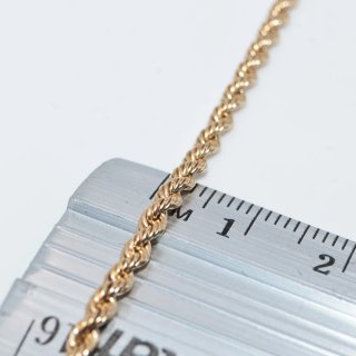 Cadena Cordón Salomónico Oro 18k 60cm 3mm