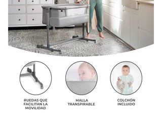 Cuna colecho Kinderkraft NESTE UP gris