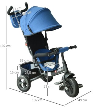 Triciclo Evolutivo 6 en 1 HOMCOM