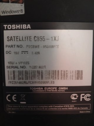 Portatile Toshiba Nero/Rosso