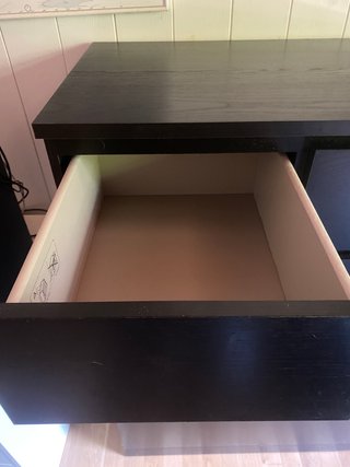 Cómoda IKEA MALM 6 cajones negra