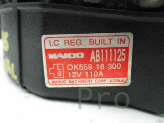 ALTERNADOR KIA CARNIVAL II (FL) OK55918300 2005