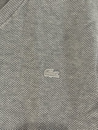 Jersey Lacoste Gris Cuello Pico Talla XS Hombre