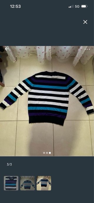Sudadera fina Koroshi rayas L-XL