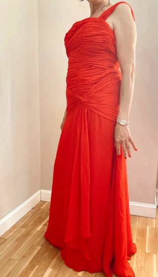 Vestido largo rojo para bodas