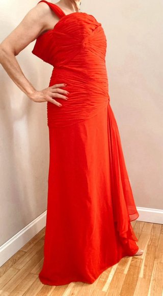 Vestido largo rojo para bodas