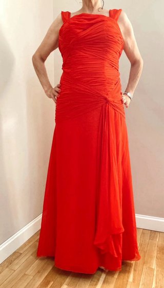 Vestido largo rojo para bodas