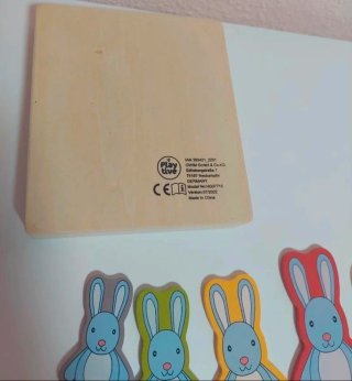 Puzzle de madera conejo Montessori