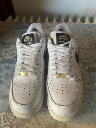 Nike Air Force 1 Low Blanco Negro Oro