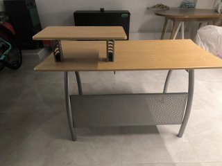 Mesa estudio madera y metal