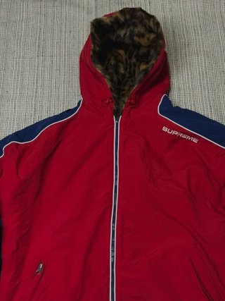 Supreme Reversible Faux Fur Jacket Red/Blue