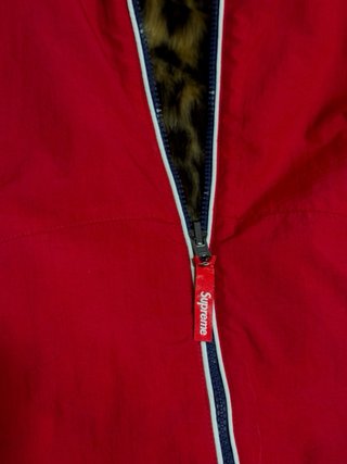 Supreme Reversible Faux Fur Jacket Red/Blue