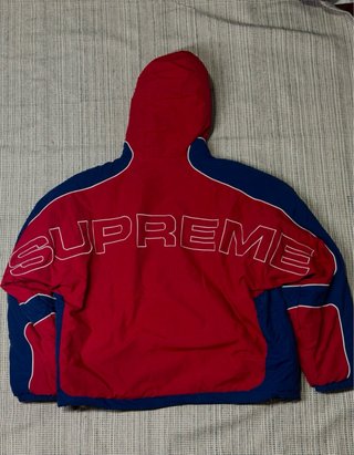Supreme Reversible Faux Fur Jacket Red/Blue