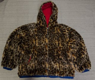 Supreme Reversible Faux Fur Jacket Red/Blue