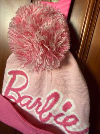 Gorro Barbie Rosa con Pompón